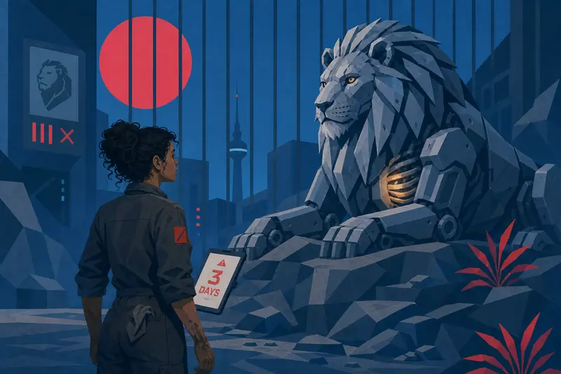 Cover illustration for Bones of Iron, B1 Spanish story