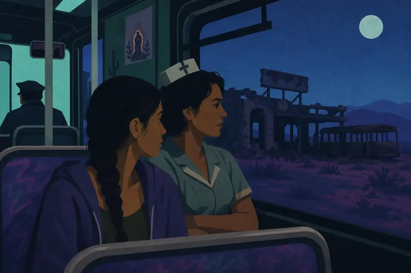 Cover illustration for The Woman No One Remembers, A2 Spanish story