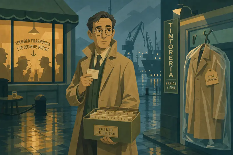 Cover illustration for The Wrong Shade of Beige, C1 Spanish story