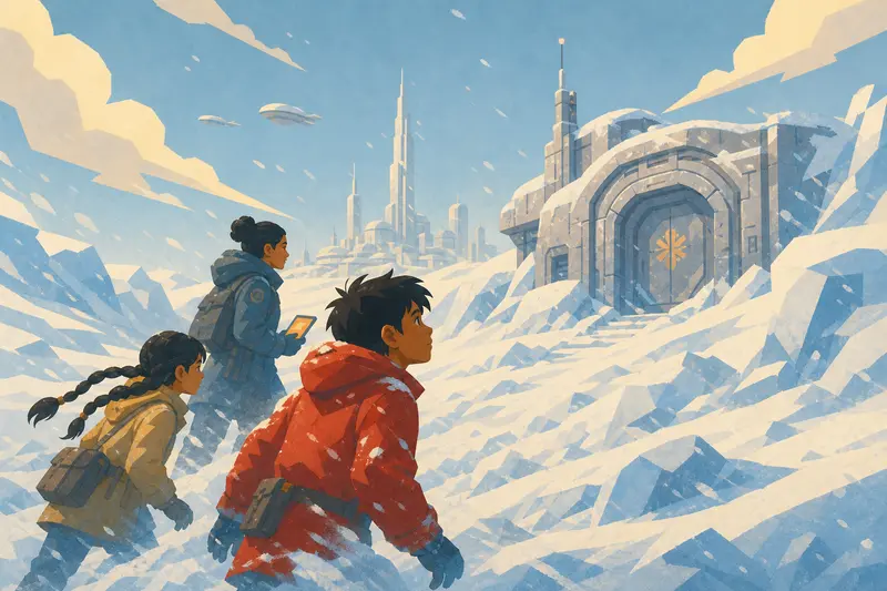 Cover illustration for The Free Sky, A1 Spanish story