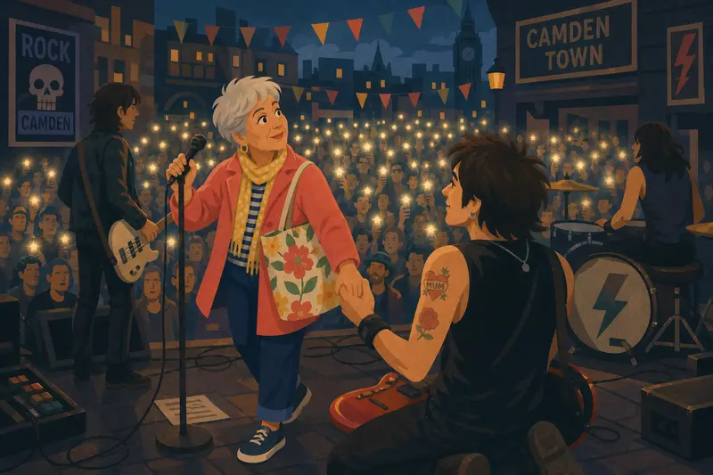Cover illustration for The Voice in the Dark, A2 Spanish story
