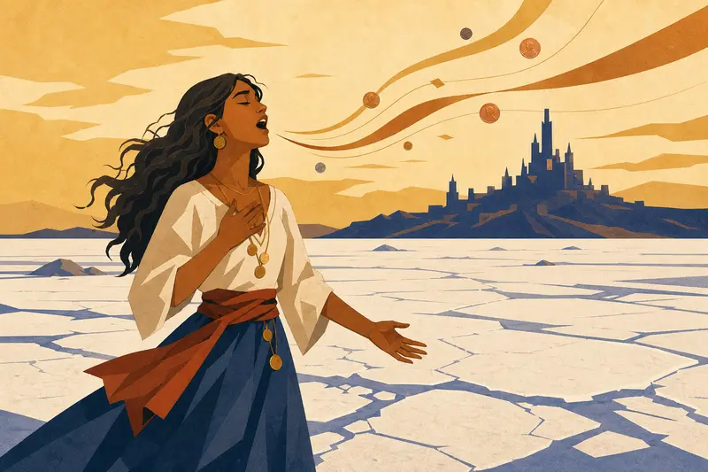 Cover illustration for The Price of Song, B2 Spanish story