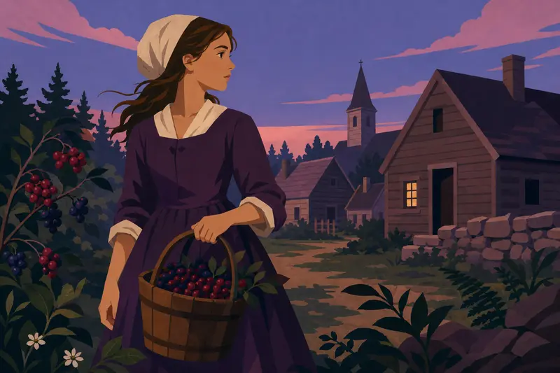 Cover illustration for The Berry Girl, A2 Spanish story