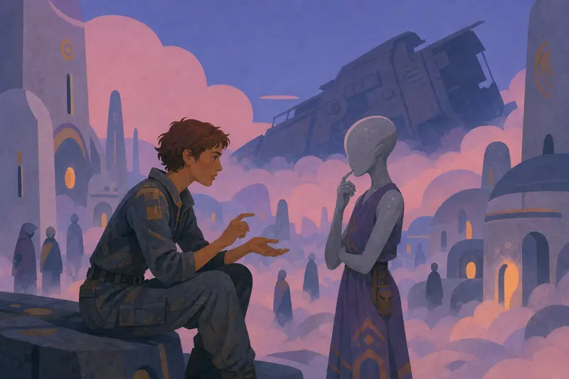 Cover illustration for The Word That Means Nothing, A2 Spanish story