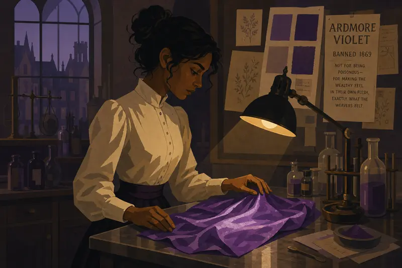 Cover illustration for Ardmore Violet, C1 Spanish story