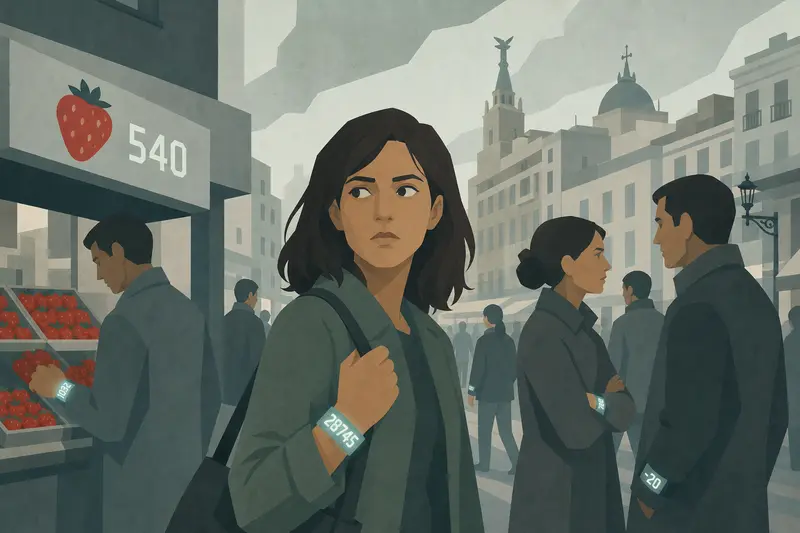 Cover illustration for The Number on Your Wrist, A2 Spanish story