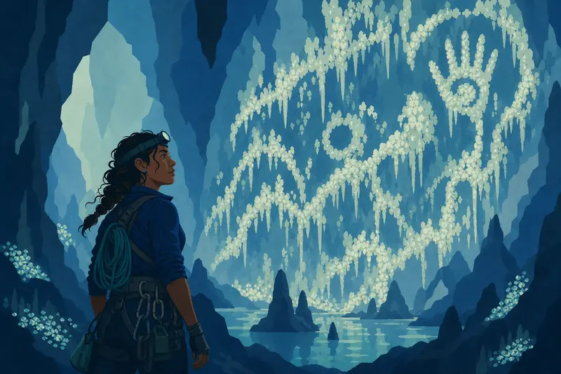 Cover illustration for The Hungry Light, C1 Spanish story