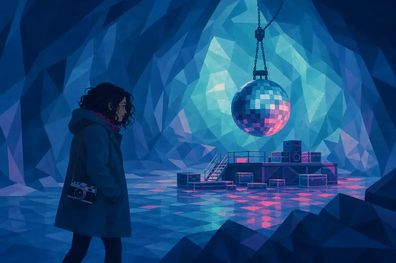 Cover illustration for Forty Winters of Disco, A2 Spanish story