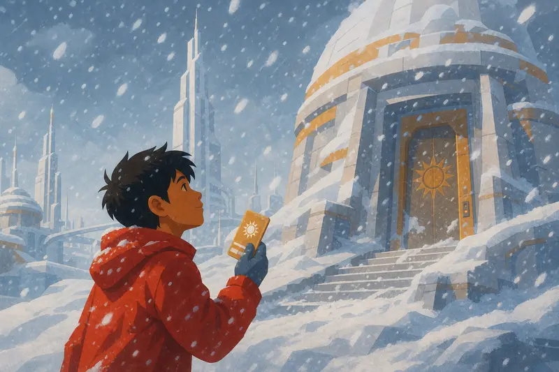 Cover illustration for Grandfather's Key Card, A1 Spanish story