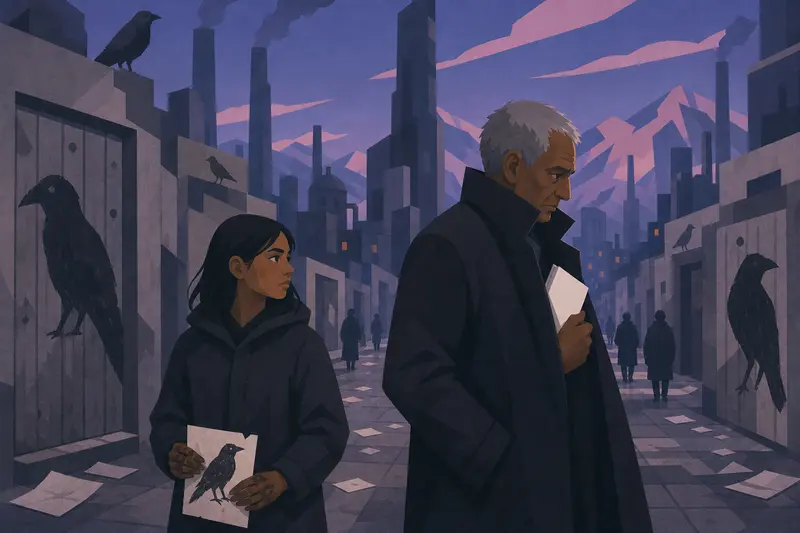 Cover illustration for The Doors Do Not Burn, A0 Spanish story