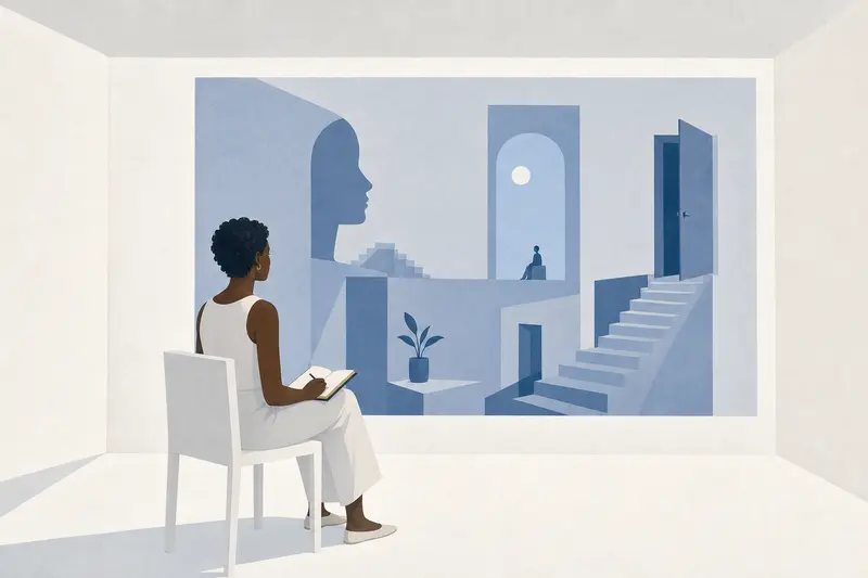 Cover illustration for The Room That Thinks for You, B1 Spanish story