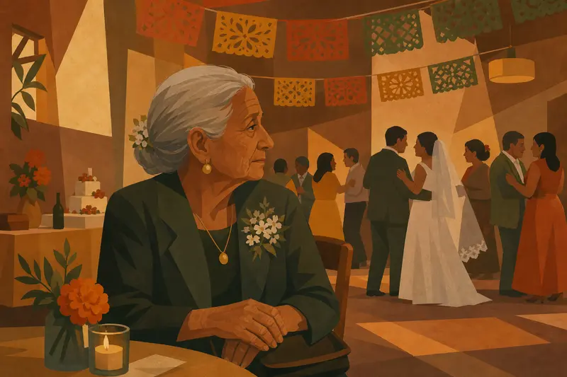 Cover illustration for The Family She Ordered, C1 Spanish story