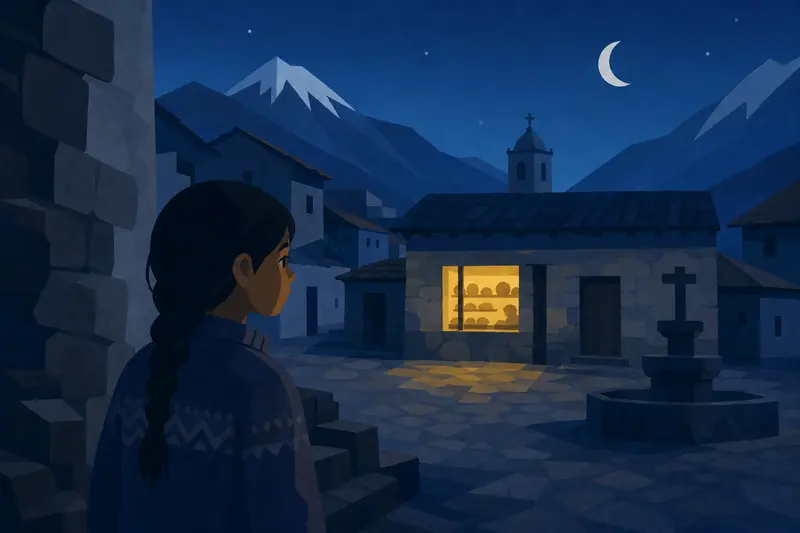 Cover illustration for The Yellow Window, A0 Spanish story