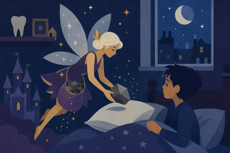 Cover illustration for The Fairy Who Ran Out of Gold, A1 Spanish story