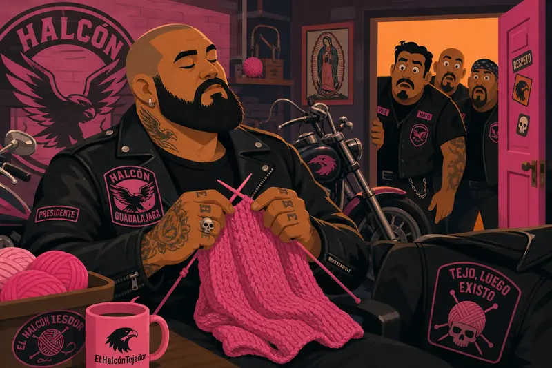 Cover illustration for The Pink Sweater Crisis, B1 Spanish story