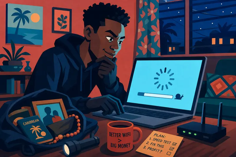 Cover illustration for The Thief Who Fixed the Internet, A1 Spanish story