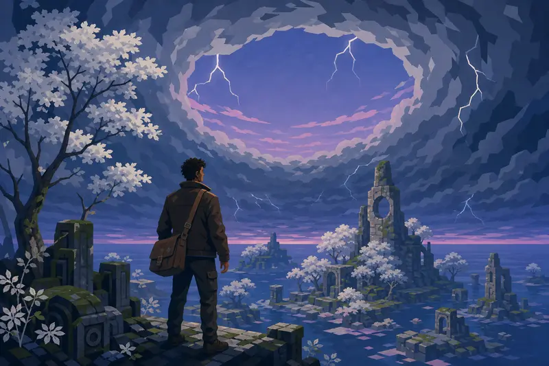 Cover illustration for The Cloud Called Origin, B1 Spanish story