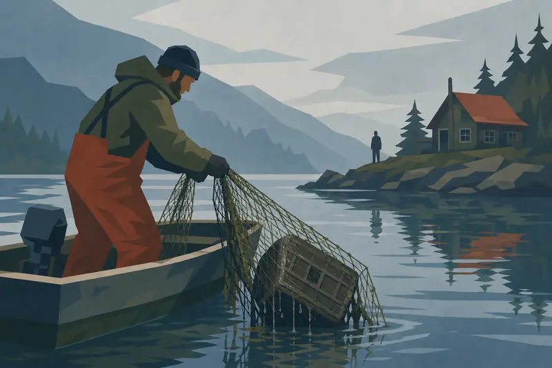 Cover illustration for What the Net Pulled Up, A2 Spanish story